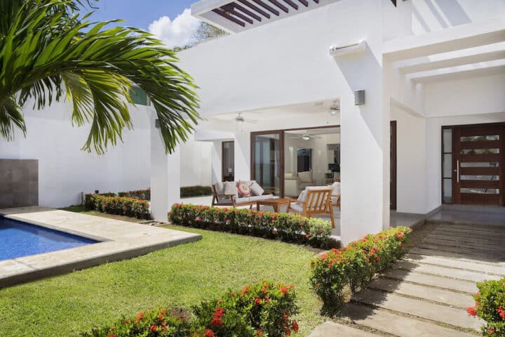 Terrace with Pool & Green Garden.