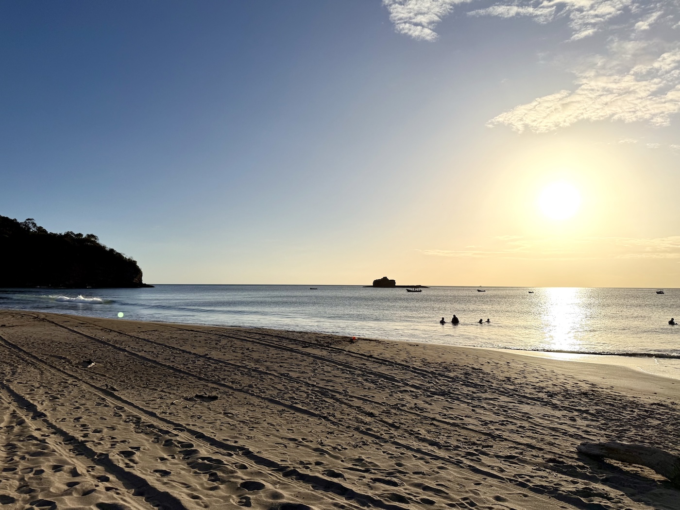 Playa Marsella at sunset, north of San Juan del Sur