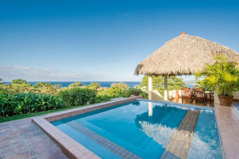 Pool with Oceanview of Playa Santana & Playa Rosada.