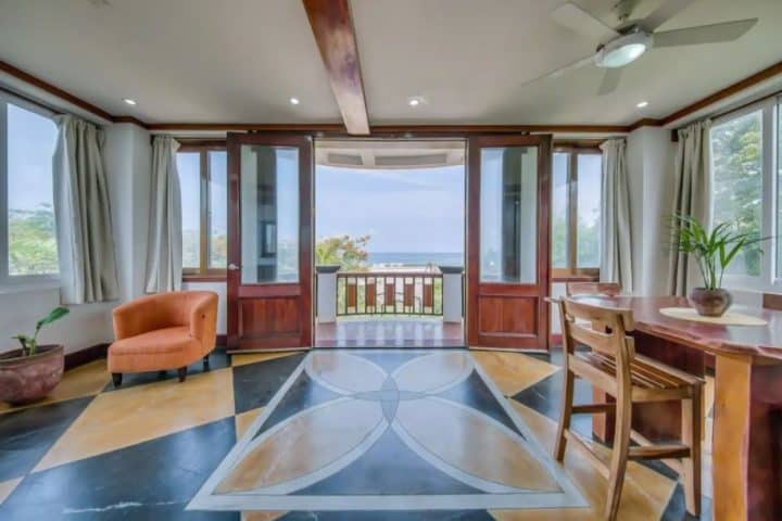 Beach view from the interior