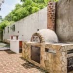 Outdoor kitchen and oven photo