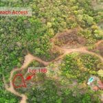 Lot 18B w property corners and beach access