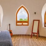 One of the dome house bedrooms.