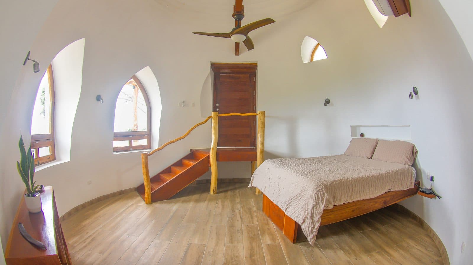 Casa Domos bedroom dome house.