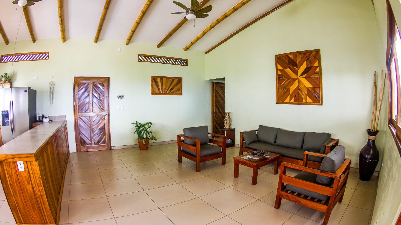 Indoor lounge area.