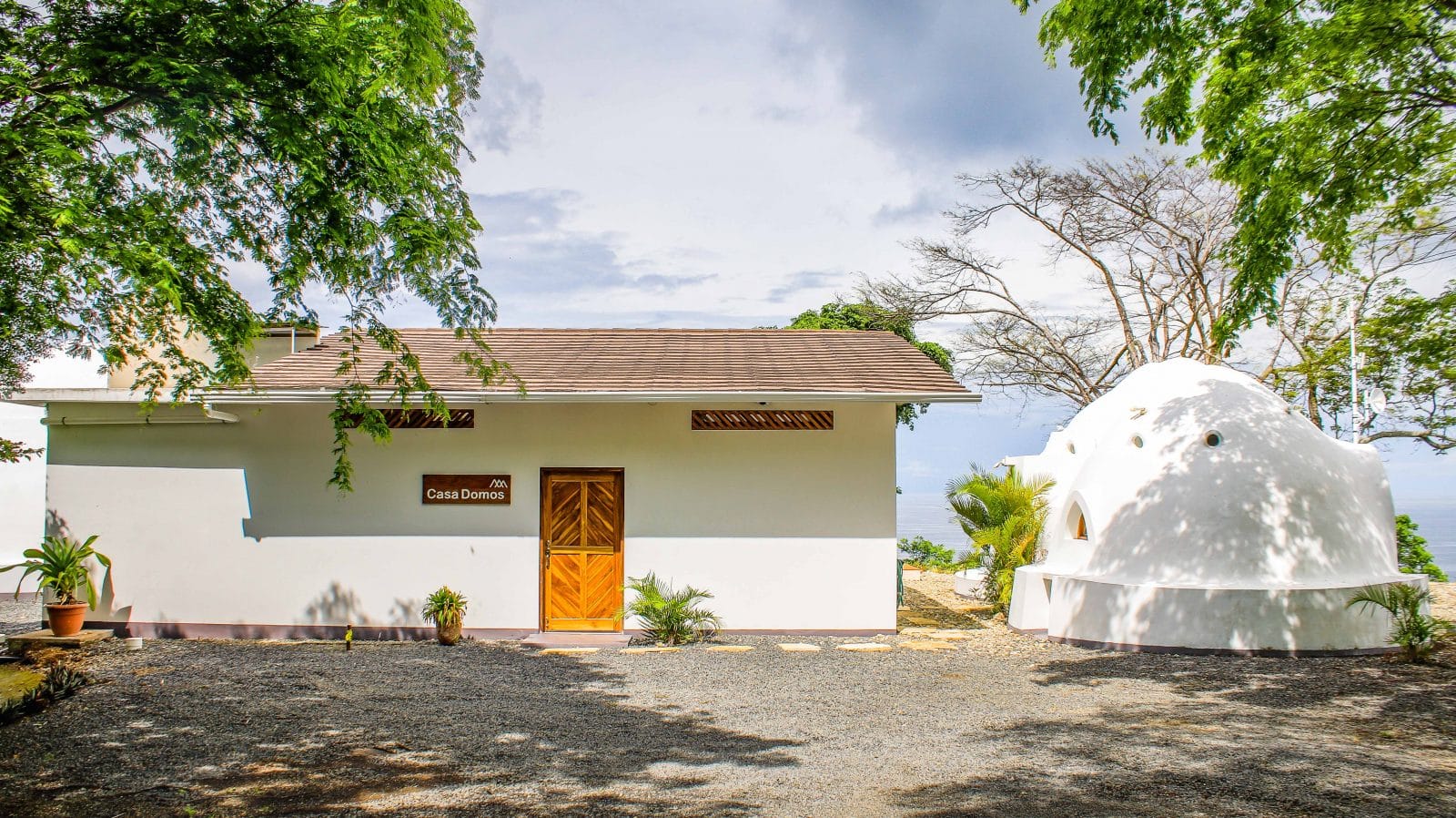 The front of Casa Domos.