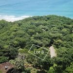 This lot is a short walk from the beach.