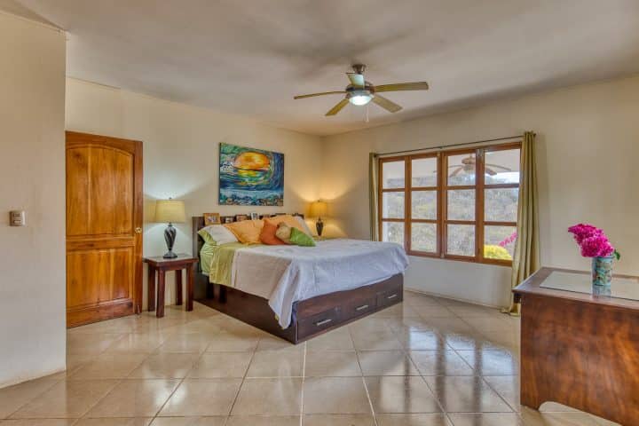 The master bedroom in Casa Blanca.