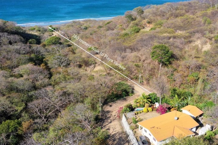 This oceanview home is walking distance to Playa Yankee.