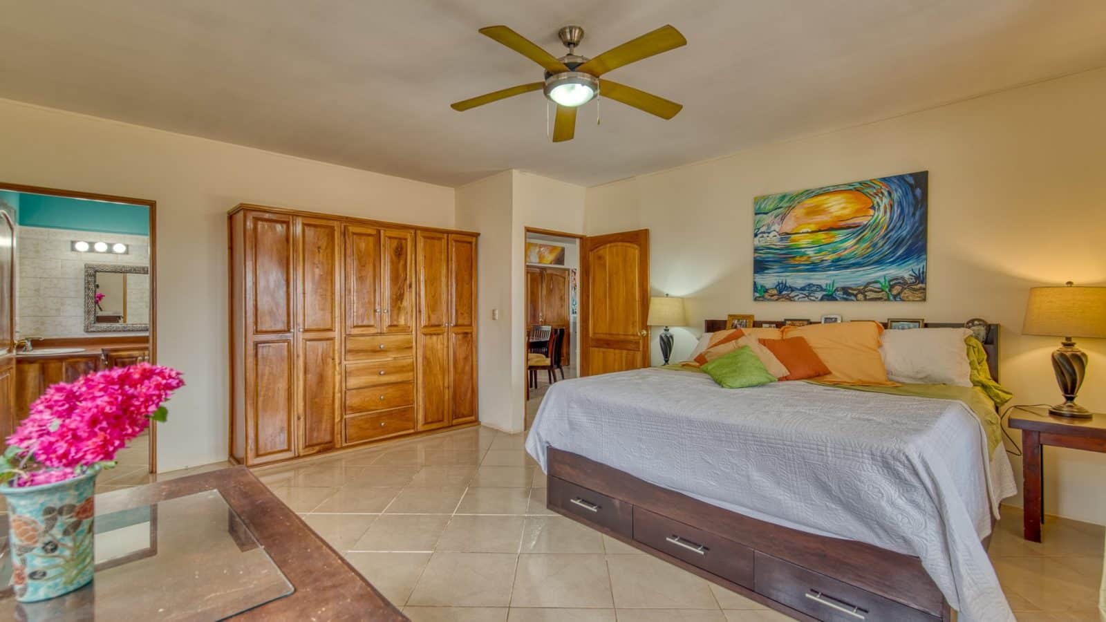 Casa Blanca has ample storage.