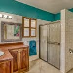The master bathroom in Casa Blanca.