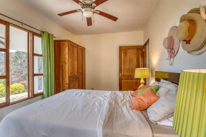 This oceanview home walking distance to Playa Yankee has Ocean views from the bedroom too.