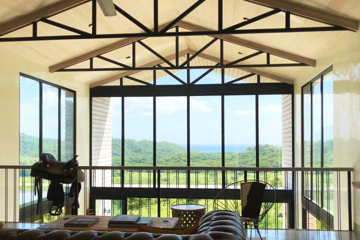 The massive windows in the living rooms let in lots of natural light.