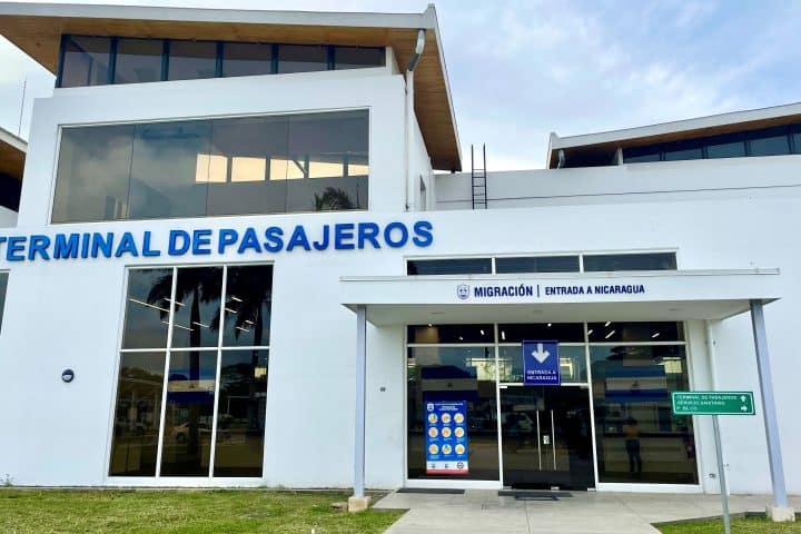 Immigration Building in Nicaragua after you pass through the Costa Rican Border.