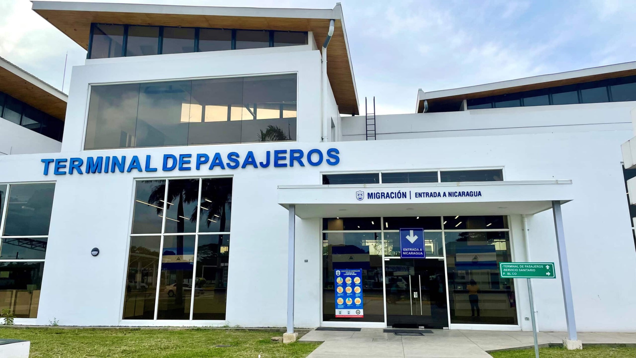 Immigration Building in Nicaragua after you pass through the Costa Rican Border.