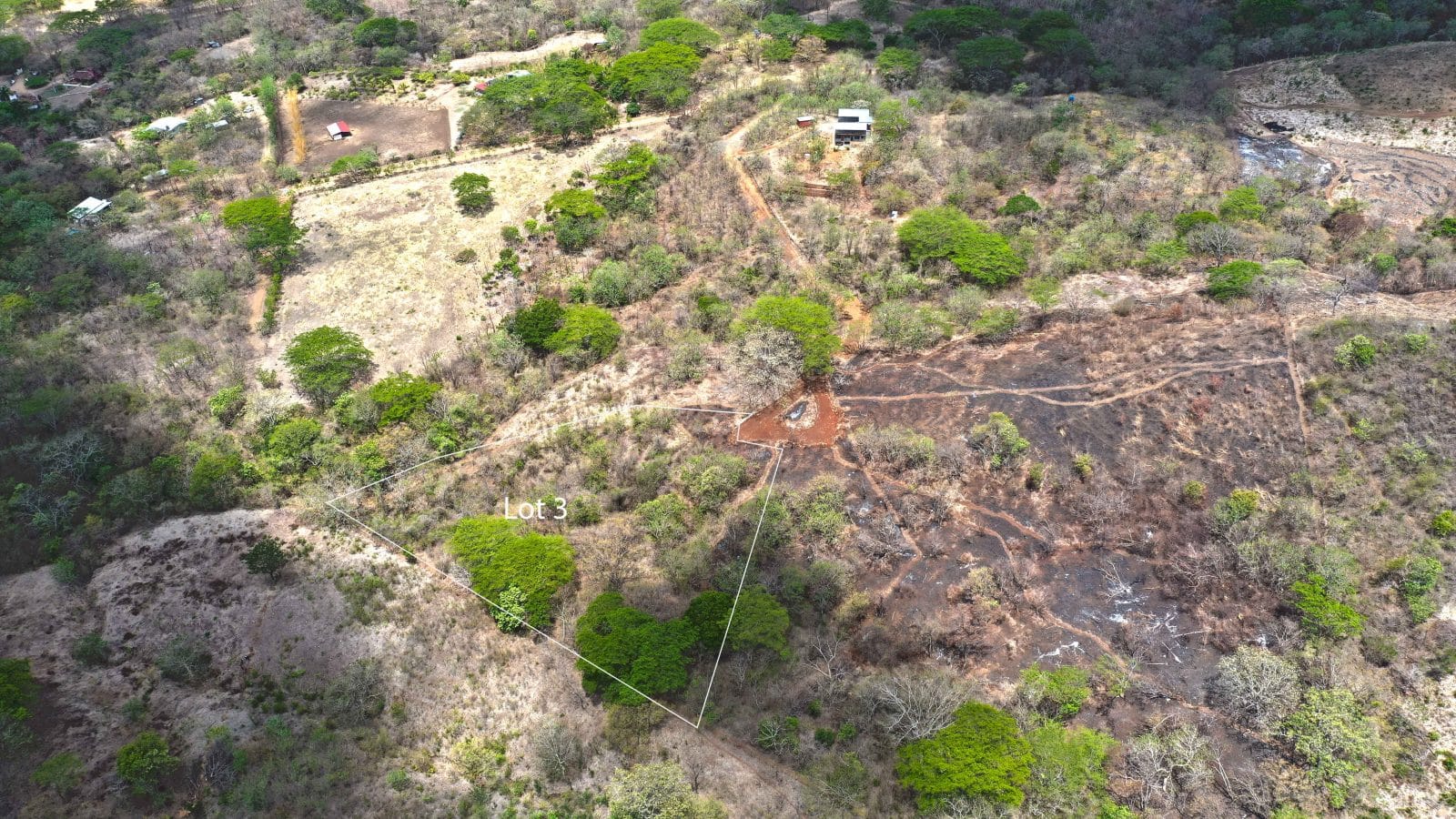 The lots in Gramales are located a mile from Escamquita down a well-maintained dirt road.