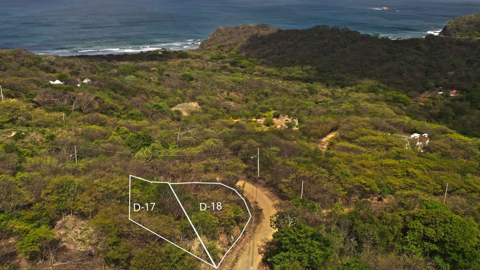 Two Ocean View Lots near Playa Yankee for the price of one.