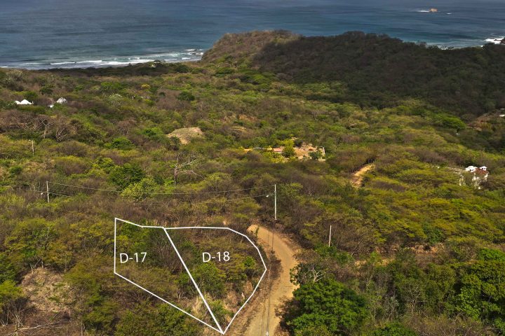 Two Ocean View Lots near Playa Yankee for the price of one.