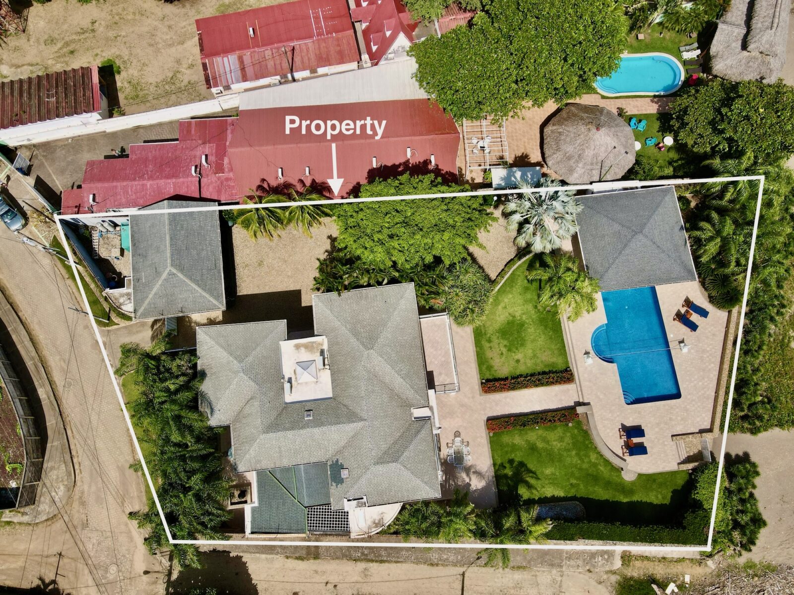Aerial Photo of Property Boundaries