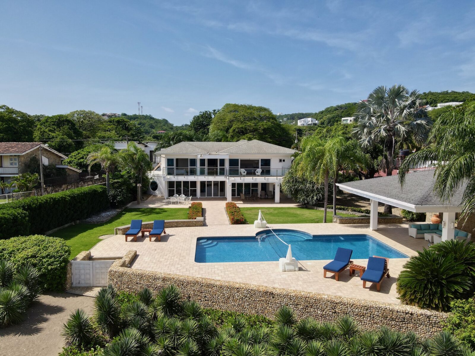 Backyard view with pool