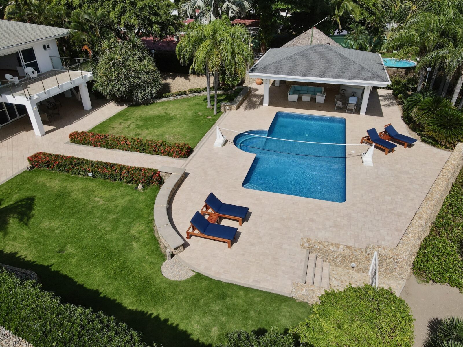 Aerial Photo of Pool & Gazebo
