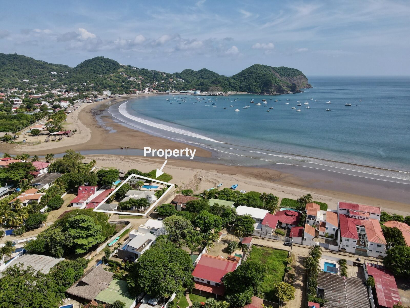 Aerial Photo of Beachfront Location