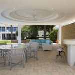 Exterior patio lounge area