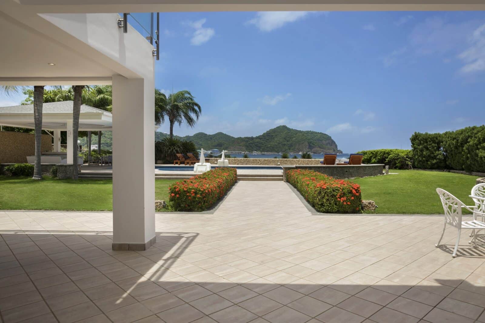 Exterior patio backyard angle 2