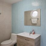 Pool area bathroom