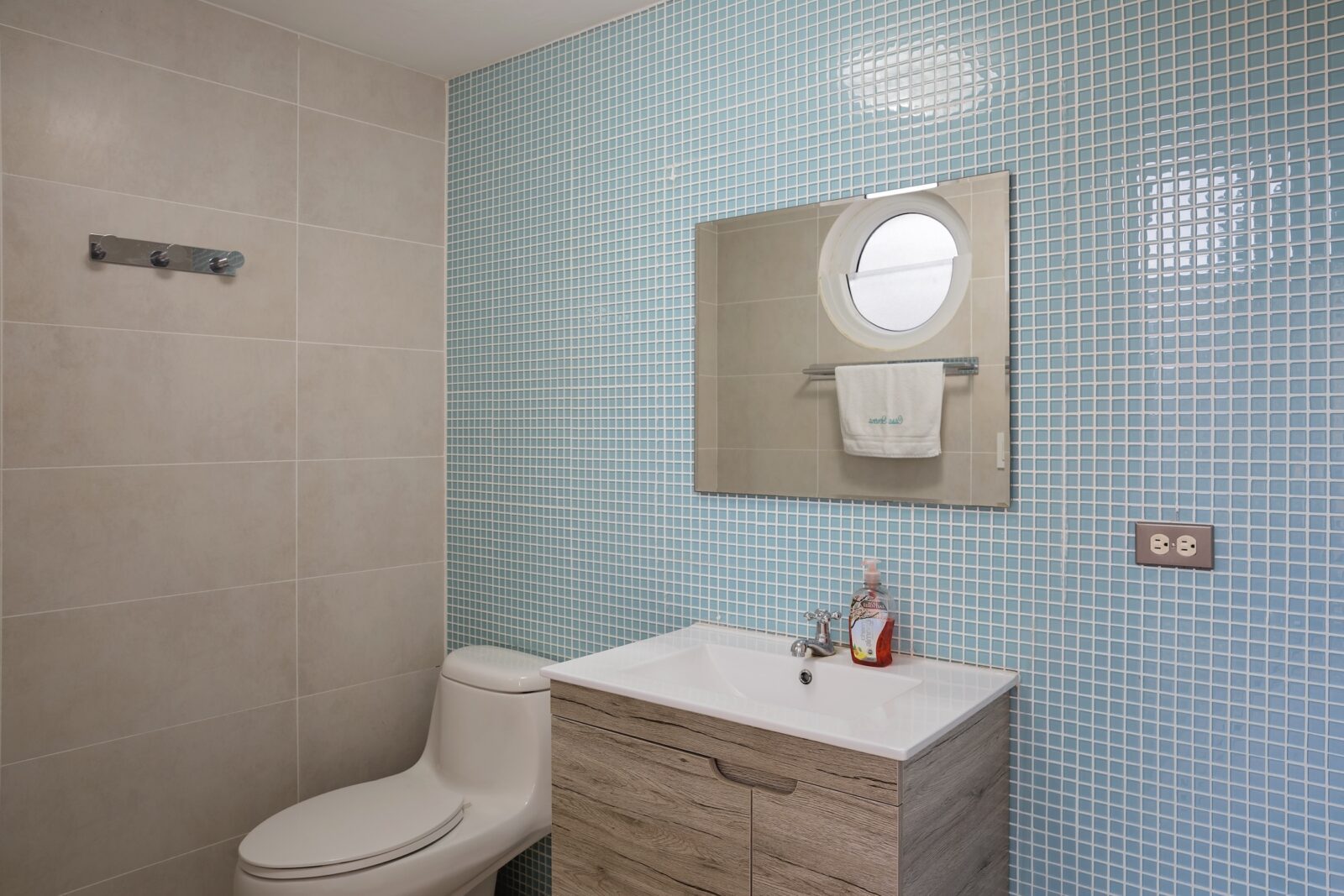 Pool area bathroom