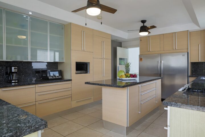 Interior kitchen area angle 2