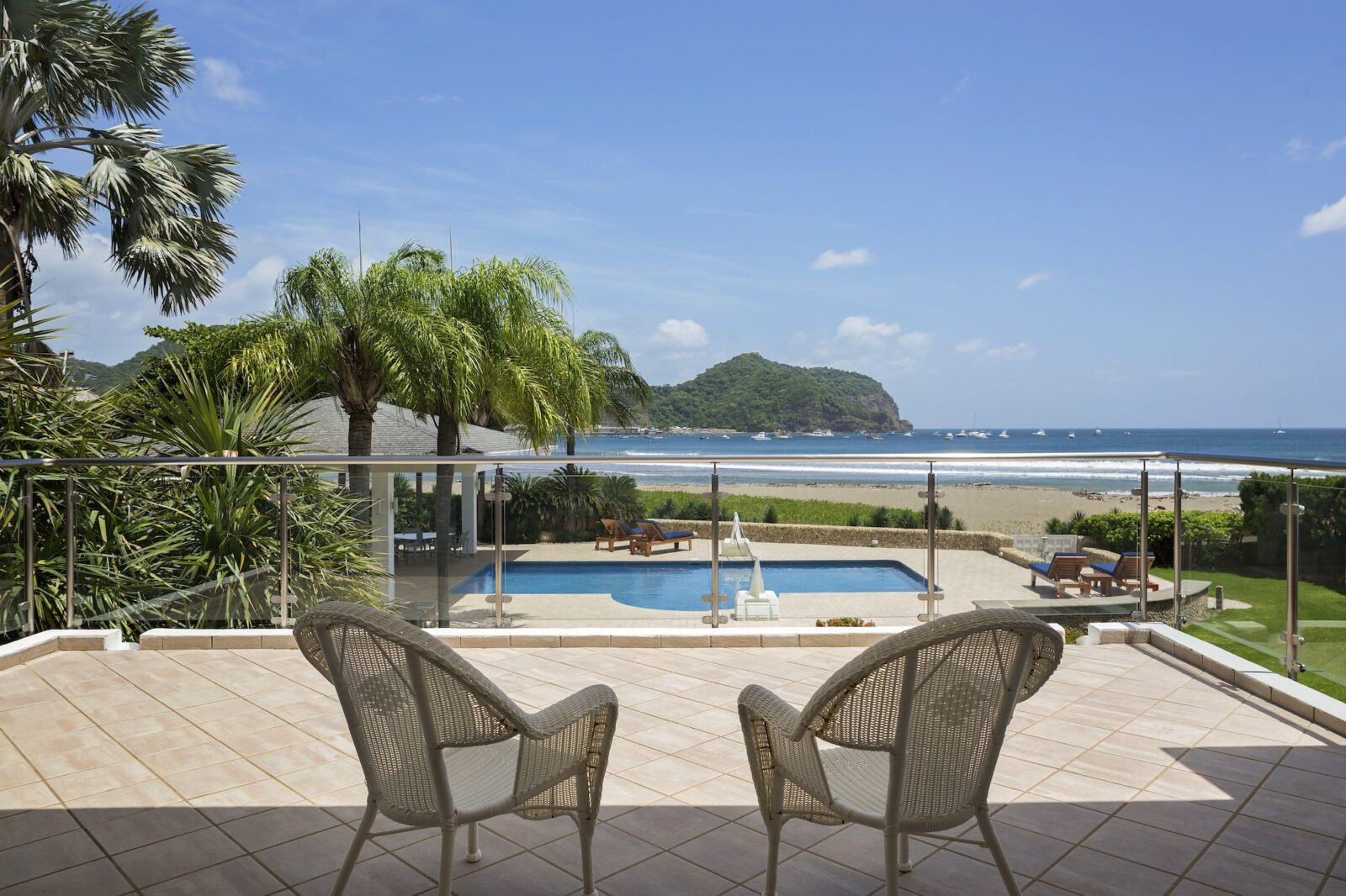 Master bedroom view from balcony