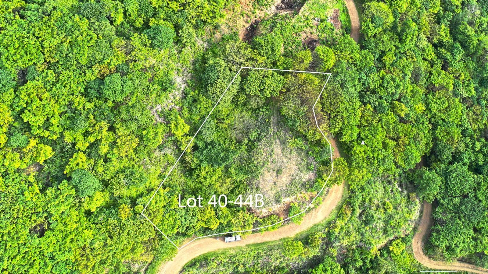 The lot touches the a road for easy access