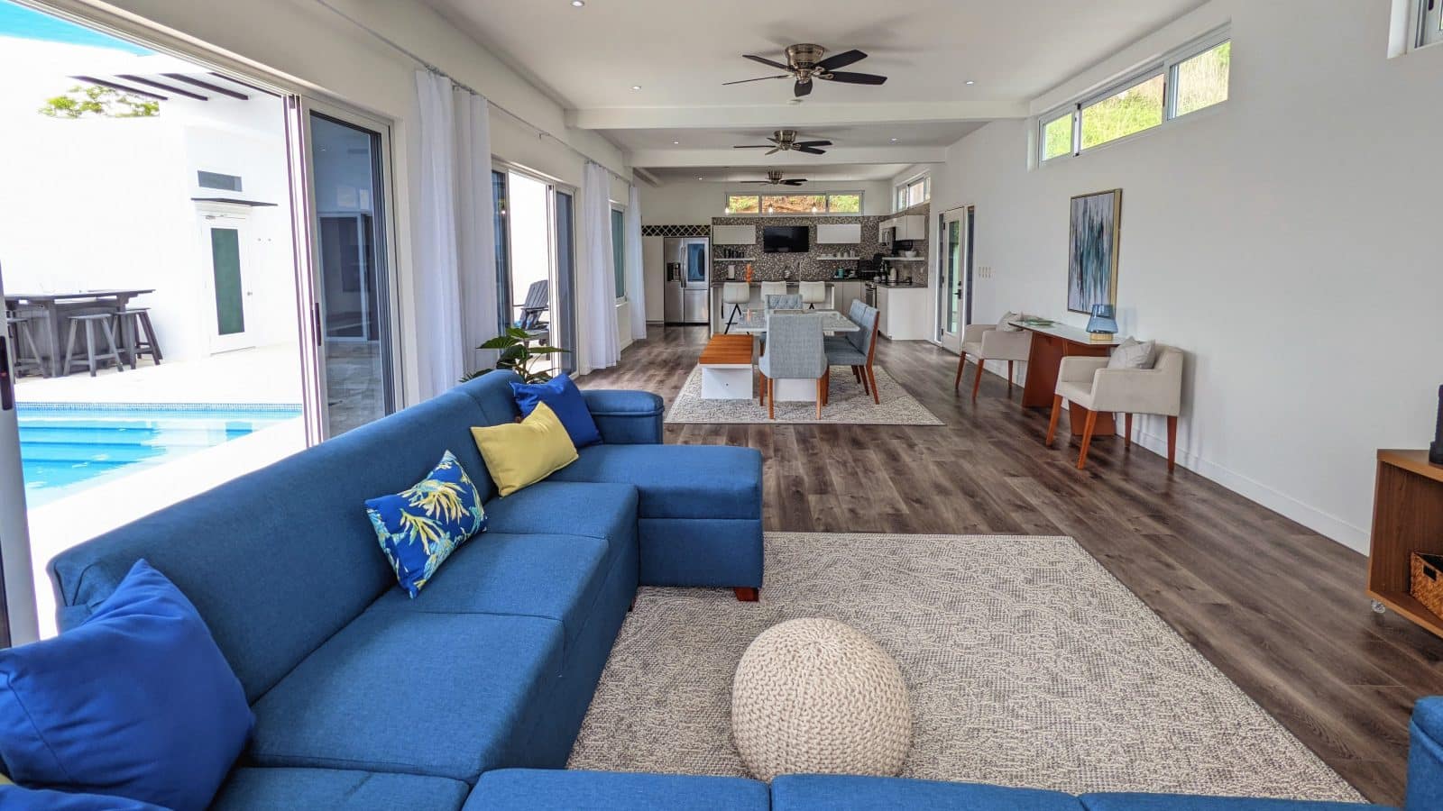 The living in this luxury home in Paradise Bay.
