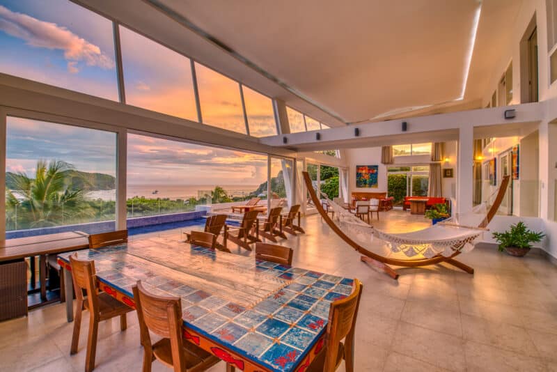 Enormous Open Living Area with Views of The Ocean and Mountains.