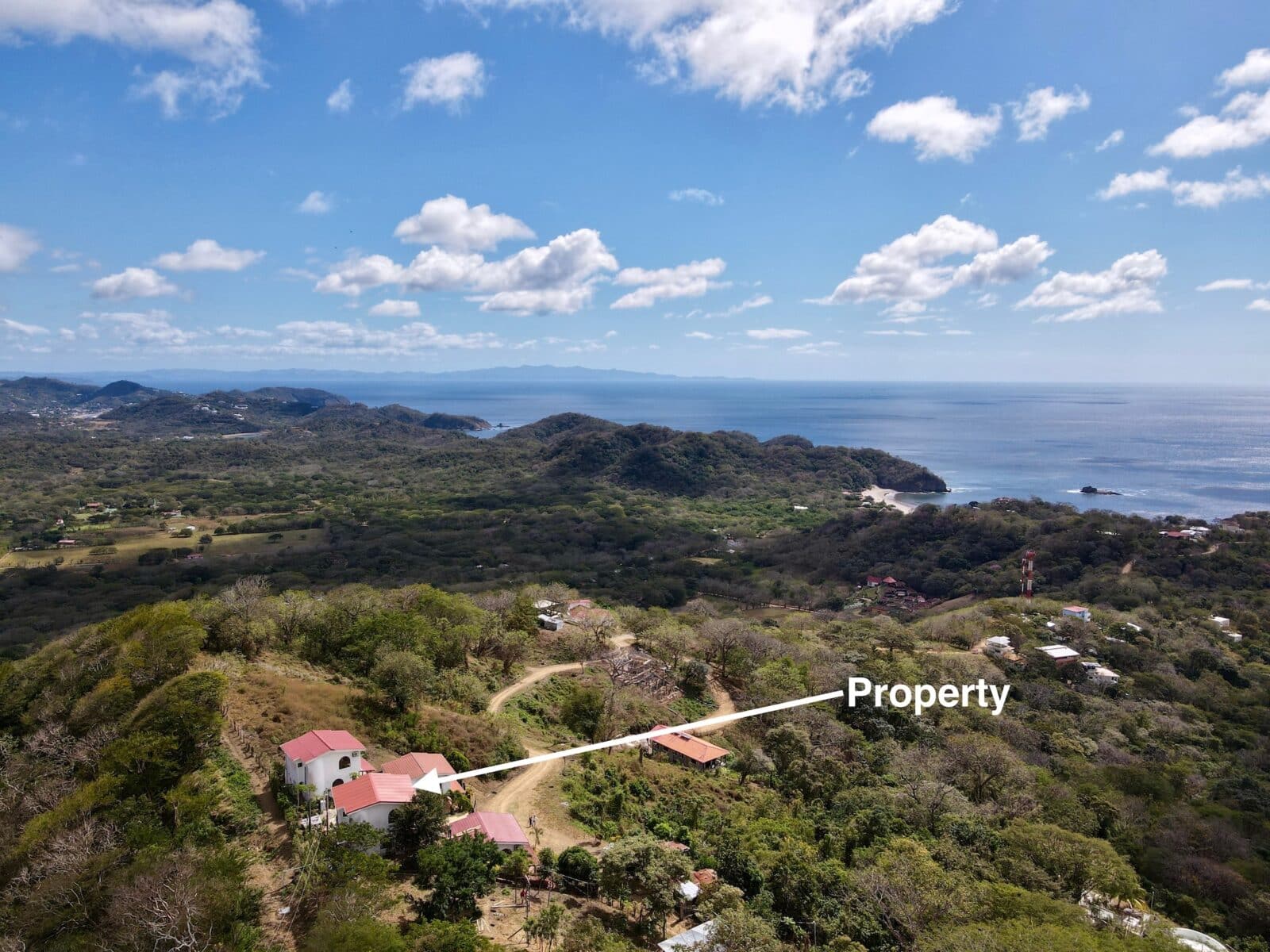 Areal view of the Property