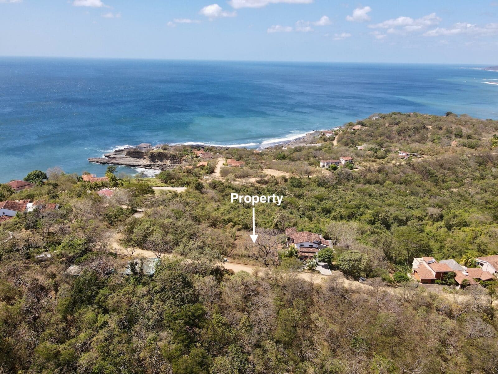 Areal View at Playa Rosada.