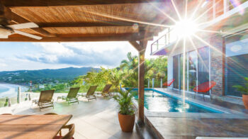 Terrace with Pool at Brisas del Pacifico.