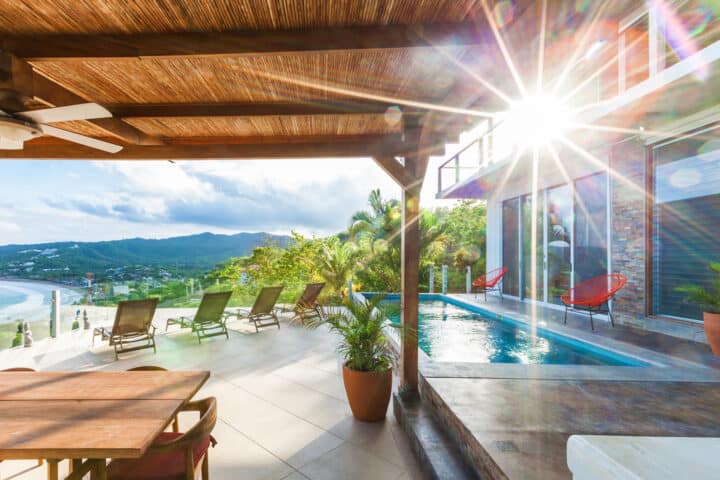 Terrace with Pool at Brisas del Pacifico.