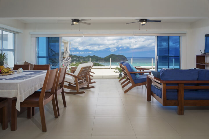 View of the Bay of San Juan del Sur from living room