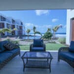 Terrace with a Few Steps to the Ocean.