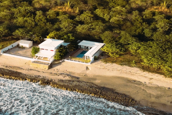 Aerial Photo of Beachfront Home in Playa Popoyo
