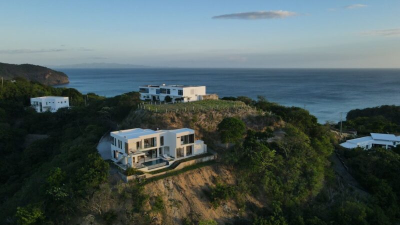 Aerial View of Home & Pacific Ocean