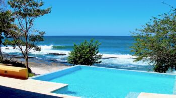 Infinity pool overlooking Playa Rosada