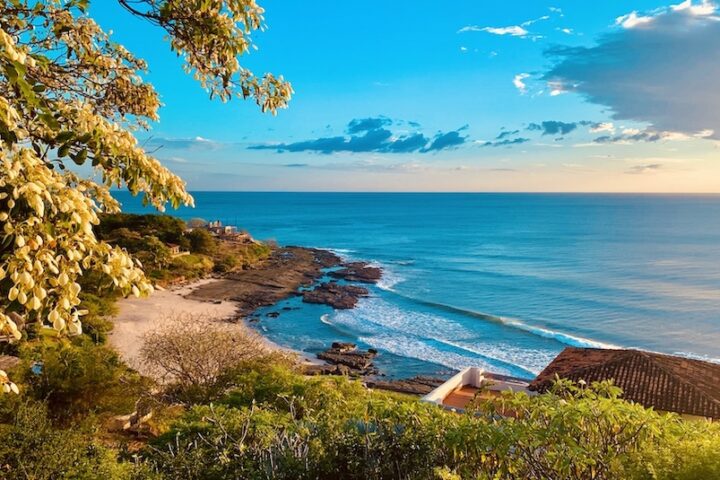 Ocean view with waves from home