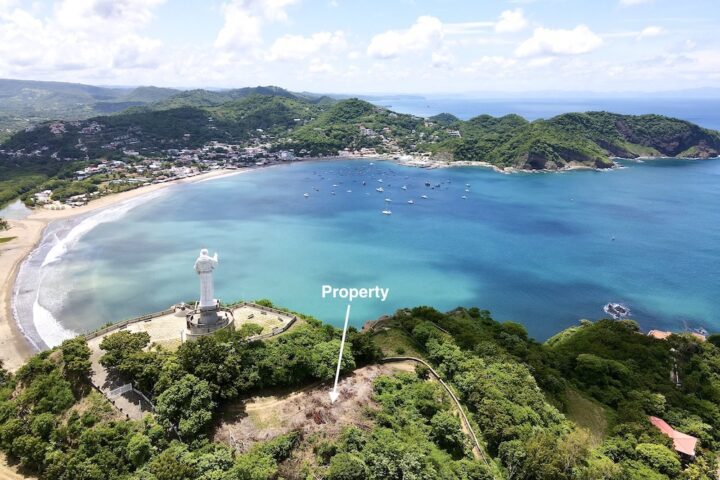 Areal View of San Juan del Sur Bay.