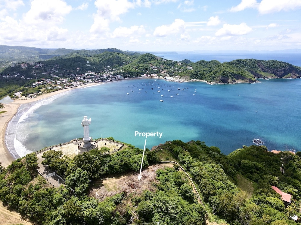 Areal View of San Juan del Sur Bay.