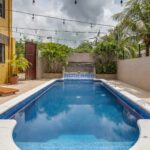 Large pool in patio