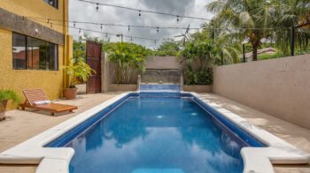 Large pool in patio