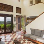 Double height living area